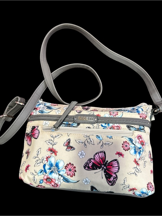 Rosetti Handbags - Rosetta Butterfly Floral Crossbody Bag in Cream, Pink and Blue